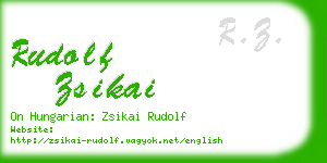 rudolf zsikai business card